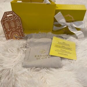 Kendra Scott Yellow Gift Set with White Ribbon